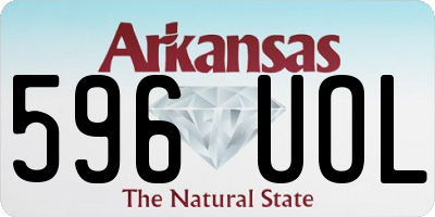 AR license plate 596UOL