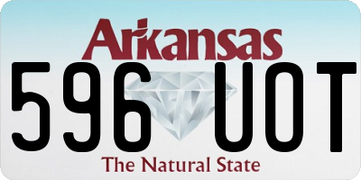 AR license plate 596UOT
