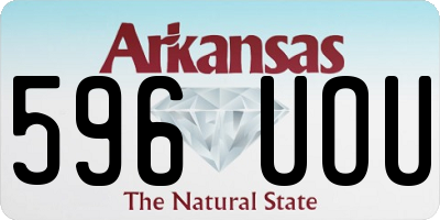 AR license plate 596UOU