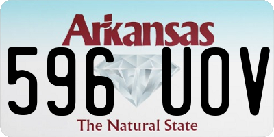 AR license plate 596UOV
