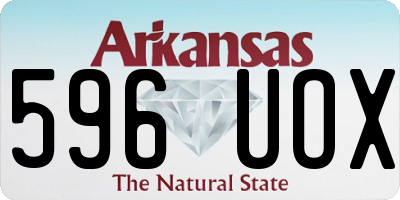 AR license plate 596UOX