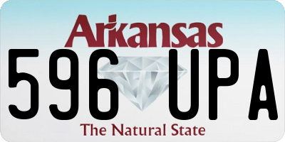 AR license plate 596UPA