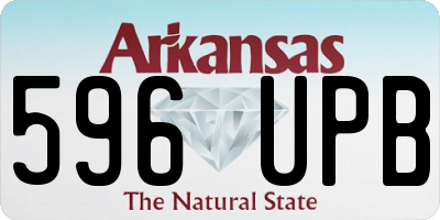 AR license plate 596UPB