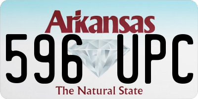 AR license plate 596UPC