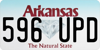 AR license plate 596UPD