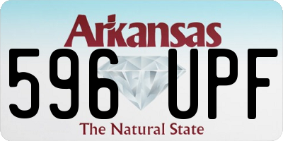 AR license plate 596UPF