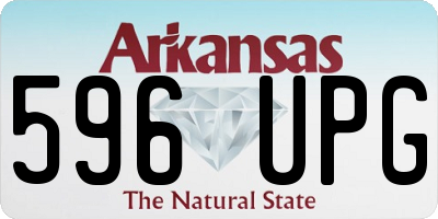 AR license plate 596UPG