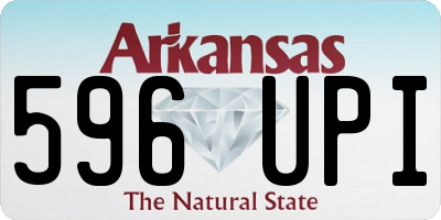 AR license plate 596UPI