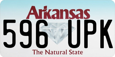 AR license plate 596UPK