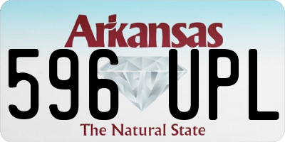 AR license plate 596UPL