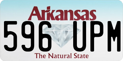 AR license plate 596UPM