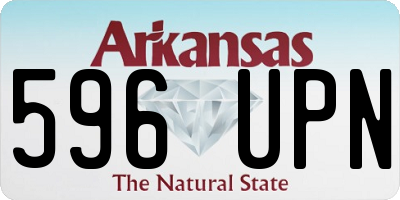 AR license plate 596UPN