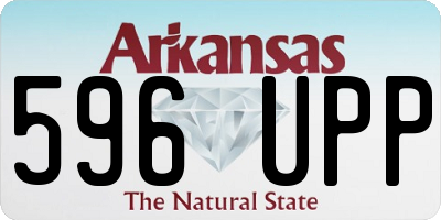 AR license plate 596UPP