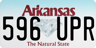 AR license plate 596UPR