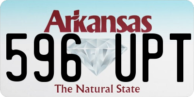 AR license plate 596UPT