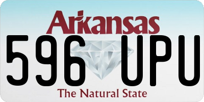 AR license plate 596UPU