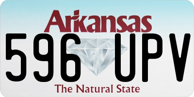 AR license plate 596UPV