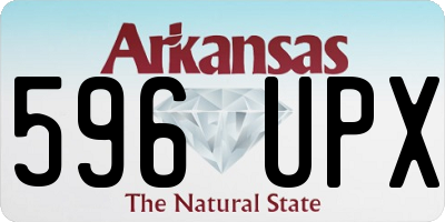 AR license plate 596UPX