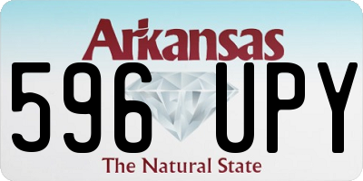 AR license plate 596UPY