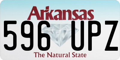 AR license plate 596UPZ