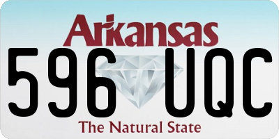 AR license plate 596UQC