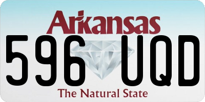 AR license plate 596UQD