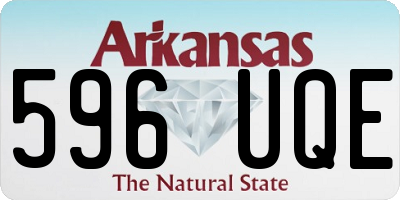 AR license plate 596UQE