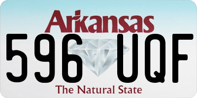 AR license plate 596UQF
