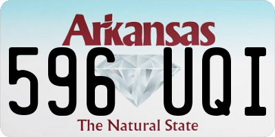 AR license plate 596UQI