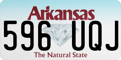 AR license plate 596UQJ