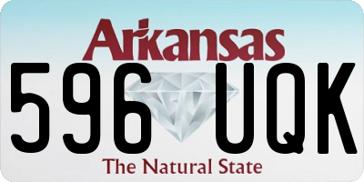 AR license plate 596UQK