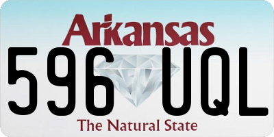 AR license plate 596UQL