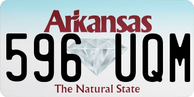 AR license plate 596UQM