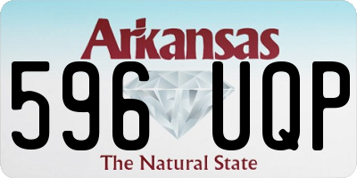 AR license plate 596UQP