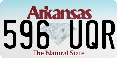 AR license plate 596UQR