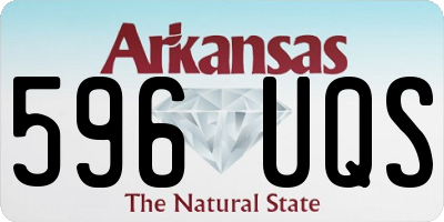 AR license plate 596UQS