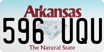AR license plate 596UQU
