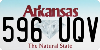 AR license plate 596UQV