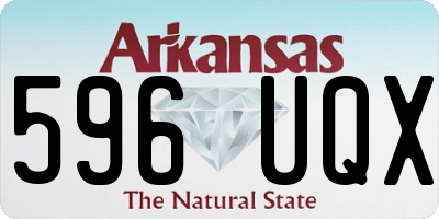 AR license plate 596UQX