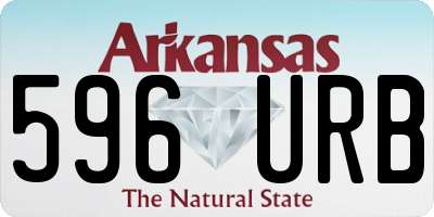 AR license plate 596URB