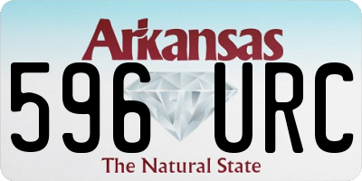AR license plate 596URC