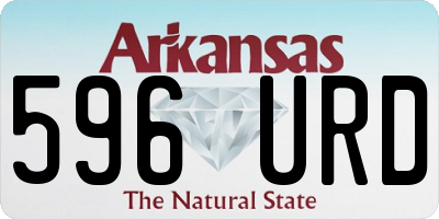 AR license plate 596URD
