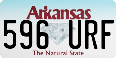 AR license plate 596URF
