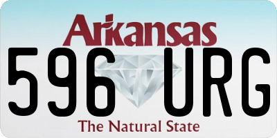 AR license plate 596URG
