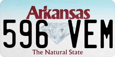 AR license plate 596VEM