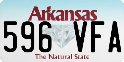 AR license plate 596VFA