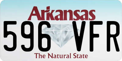 AR license plate 596VFR