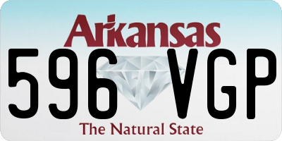 AR license plate 596VGP