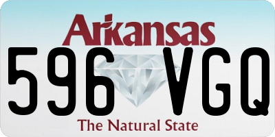AR license plate 596VGQ