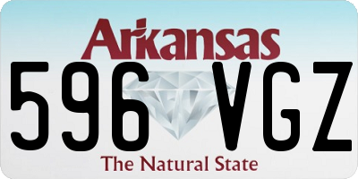 AR license plate 596VGZ